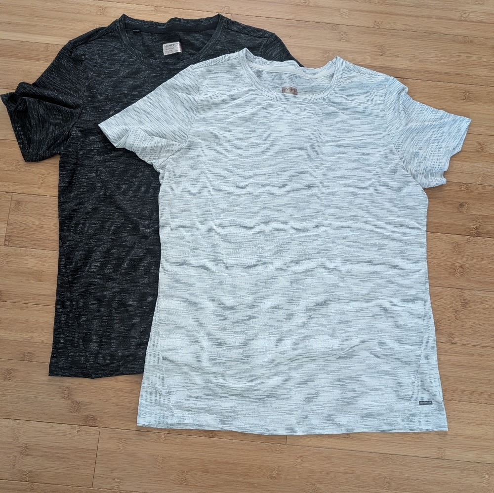 Mondetta Charcoal and White T-Shirt Duo